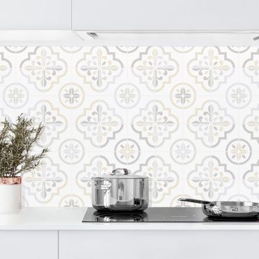 Panel ścienny do kuchni - Płytki geometryczne - Asti