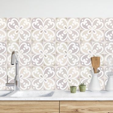 Panel ścienny do kuchni - Płytki geometryczne - Mantua