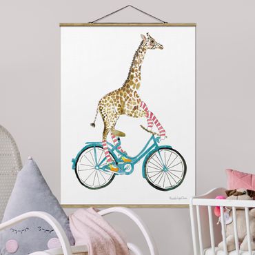 Plakat z wieszakiem - Giraffe on a joy ride II - Format pionowy 3:4
