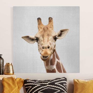 Obraz na płótnie - Giraffe Gundel - Kwadrat 1:1