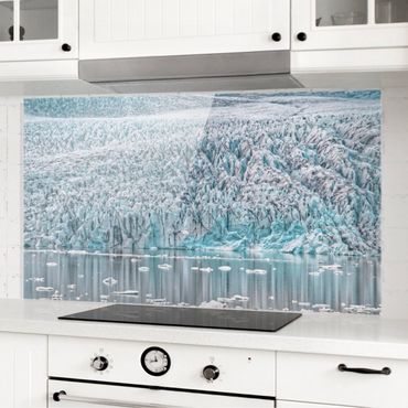 Panel szklany do kuchni - Lodowiec na Islandii