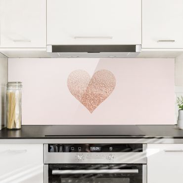 Panel szklany do kuchni - Glittering Heart
