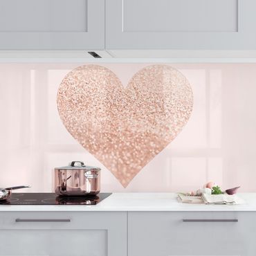Panel ścienny do kuchni - Glittering Heart