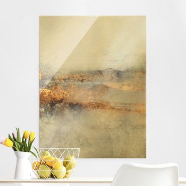 Obraz na szkle - Złoto-szara mgła