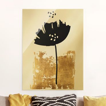 Obraz na szkle - Kwiat złotego maku