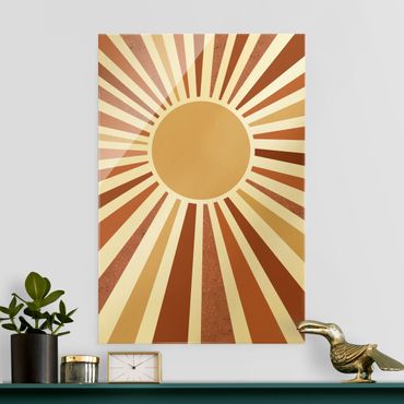 Obraz na szkle - Złote promienie słońca