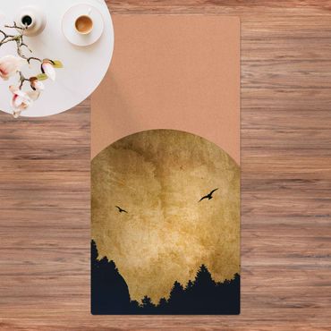 Mata korkowa - Złoty księżyc w lesie