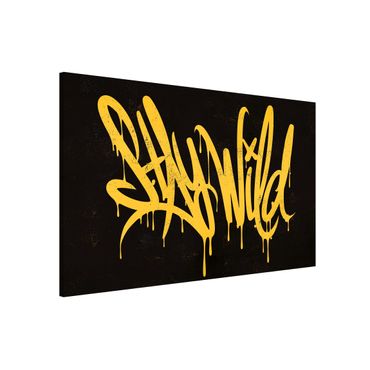 Tablica magnetyczna - Graffiti Art Stay Wild - Format poziomy 3:2