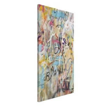 Tablica magnetyczna - Graffiti Freedom In Pastel - Format pionowy 3:4