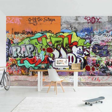 Fototapeta - Ściana z graffiti