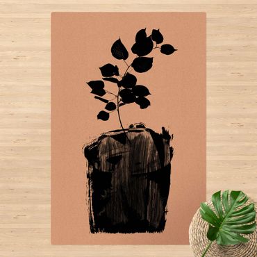 Mata korkowa - Graficzny świat roślin - czarne liście