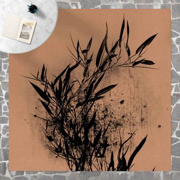 Mata korkowa - Graficzny świat roślin - Czarny bambus