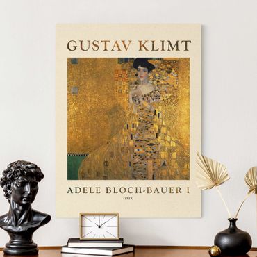 Obraz na naturalnym płótnie - Gustav Klimt - Adele Bloch-Bauer I - Museum Edition