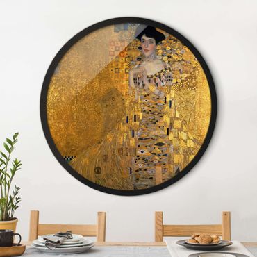 Okrągły obraz w ramie - Gustav Klimt - Portrait Of Adele Bloch-Bauer I