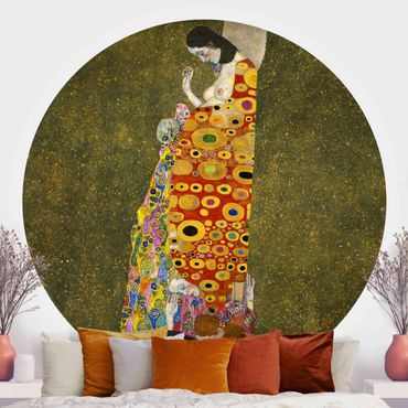 Okrągła tapeta samoprzylepna - Gustav Klimt - Nadzieja II