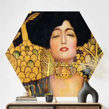 Sześciokątna tapeta samoprzylepna - Gustav Klimt - Judyta I