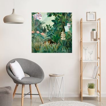 Obraz na szkle - Henri Rousseau - Dżungla na równiku