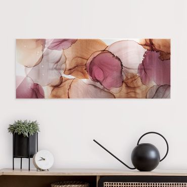 Obraz na szkle - Jesienne wibracje w kolorze fioletowym i miedzianym