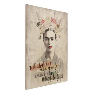 Obraz z drewna - Frida Kahlo - Cytat