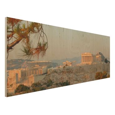 Obraz z drewna - Akropolis