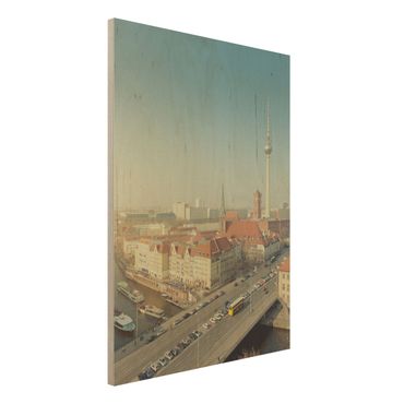 Obraz z drewna - Berlin o poranku