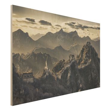 Obraz z drewna - Wielki Mur Chiński