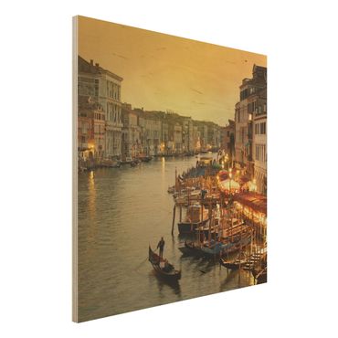 Obraz z drewna - Wielki Kanał Wenecki
