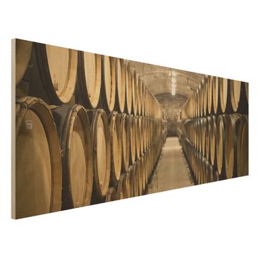 Obraz z drewna - Piwniczka na wino