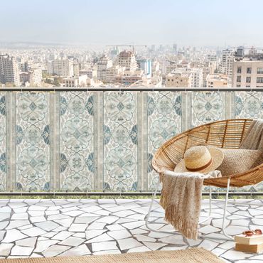 Osłona balkonowa zapewniająca prywatność - Drewniany panel Persian Vintage II