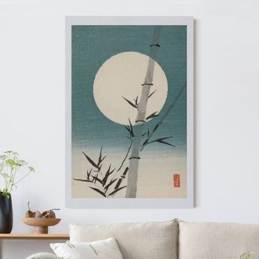 Obraz akustyczny - Japoński rysunek Bambus i księżyc