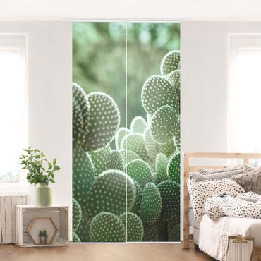 Zasłony panelowe zestaw - Kaktusy