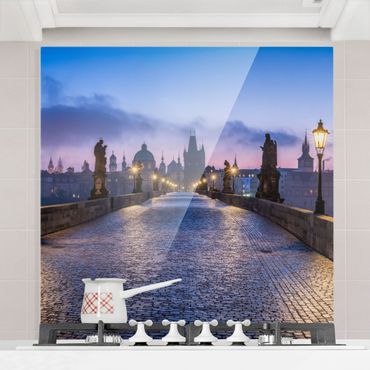 Panel szklany do kuchni - Most Carlsa w Pradze