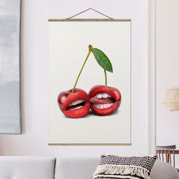 Plakat z wieszakiem - Cherry Lips