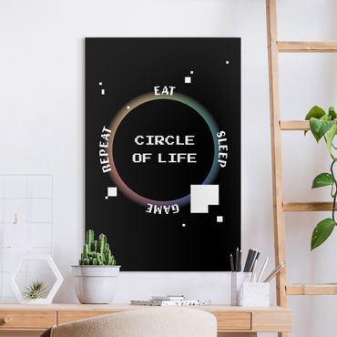 Obraz na płótnie - Classical Video Game Circle Of Life