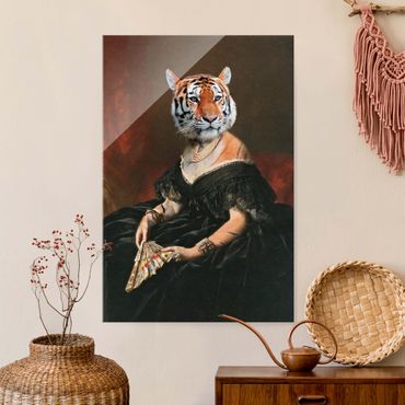 Obraz na szkle - Lady Tiger