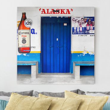 Obraz na płótnie - ALASKA Niebieski Bar