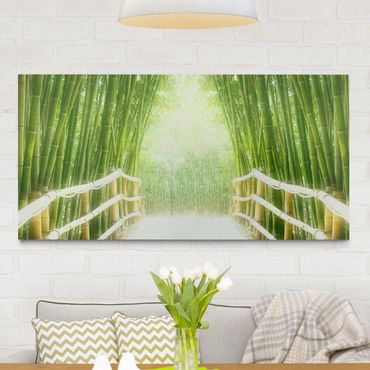 Obraz na płótnie - Droga bambusowa