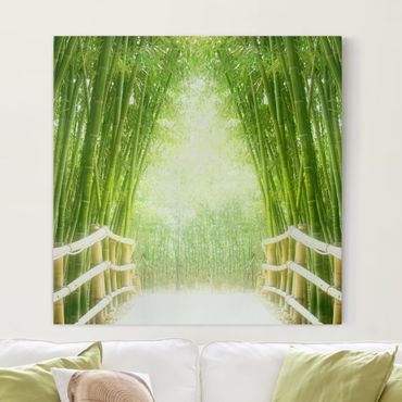 Obraz na płótnie - Droga bambusowa