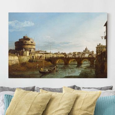 Obraz na płótnie - Bernardo Bellotto - widok na Rzym od strony zachodniej