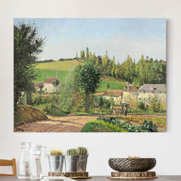 Obraz na płótnie - Camille Pissarro - Mała wioska