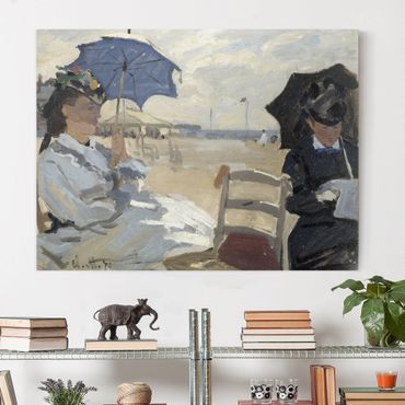 Obraz na płótnie - Claude Monet - Plaża w Trouville