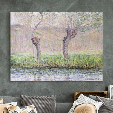 Obraz na płótnie - Claude Monet - Drzewa wierzbowe na wiosnę