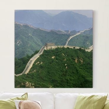 Obraz na płótnie - Wielki Mur Chiński na wsi