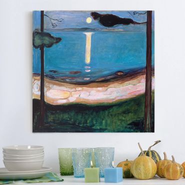 Obraz na płótnie - Edvard Munch - Noc w blasku księżyca