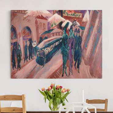Obraz na płótnie - Ernst Ludwig Kirchner - Ulica Lipska z koleją