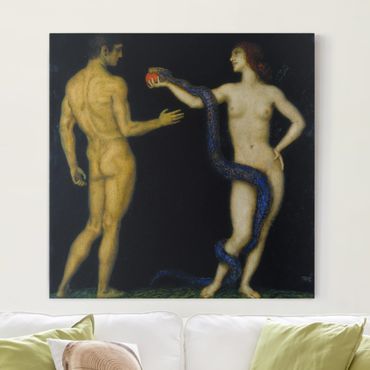 Obraz na płótnie - Franz von Stuck - Adam i Ewa