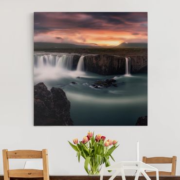 Obraz na płótnie - Wodospad Goðafoss na Islandii