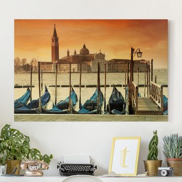 Obraz na płótnie - Gondole w Wenecji