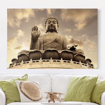 Obraz na płótnie - Wielki Budda Sepia