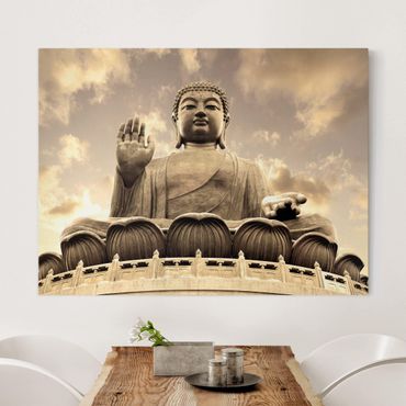 Obraz na płótnie - Wielki Budda Sepia